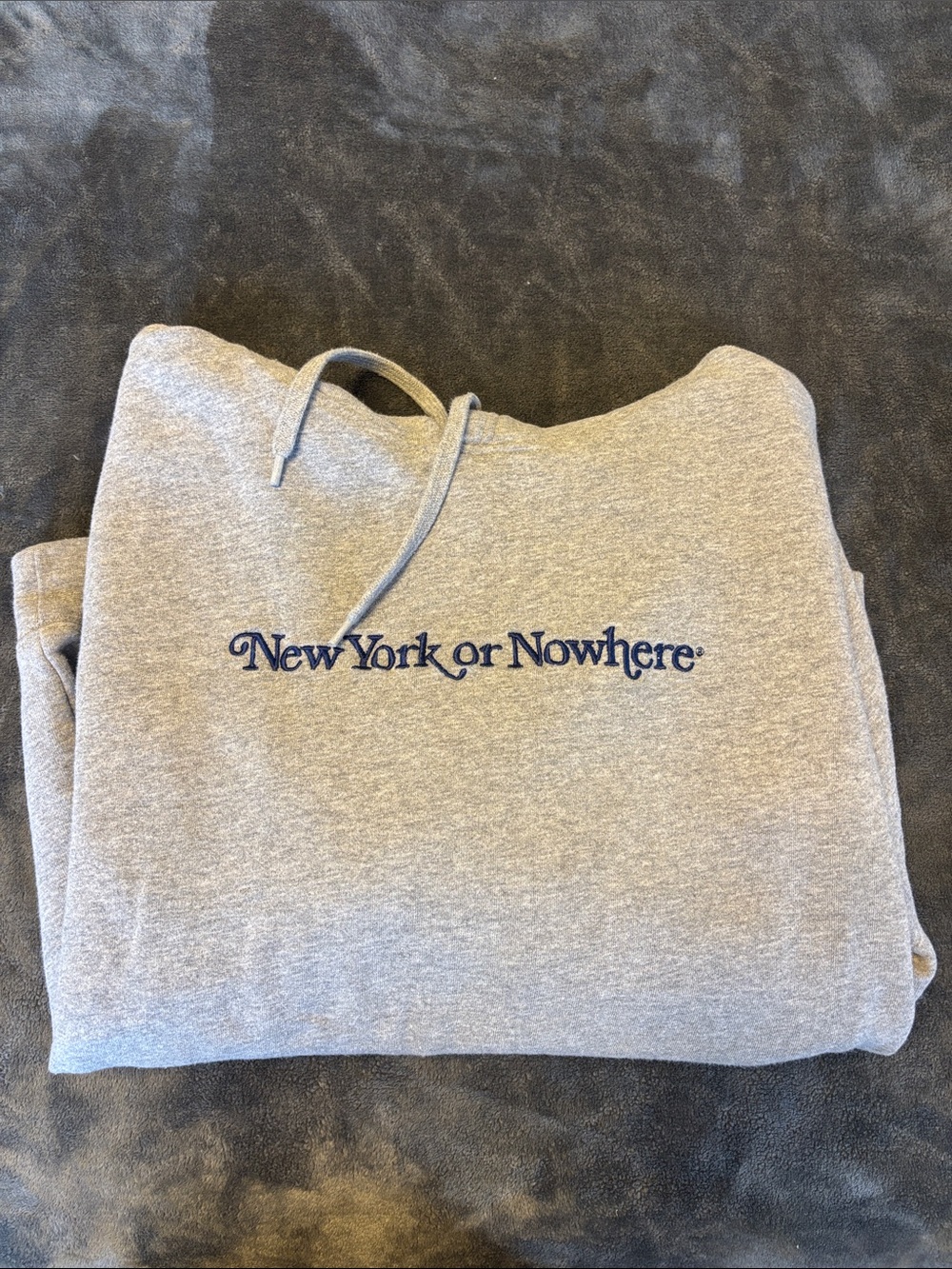 Gray 'New York or Nowhere' Pullover Hoodie - Women's